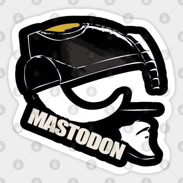 Mastodon Sticker by Designsbytopher